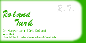 roland turk business card